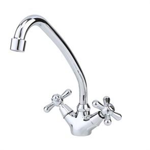 {{photo.Alt || photo.Description || 'Смеситель для кухни 1/2 кер F4125 FRAP Крест (выс. пов. излив, п/шпильку, хром, латунь)'}}