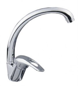 Смеситель для кухни 40к F4102-В FRAP (выс.пов.излив, п/шпильку, хром, силумин) F4102-B