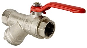 Кран с фильтром шаровой 1/2'' вн/вн рукоятка VALTEC VT.292.N.04 VT.292.N.04