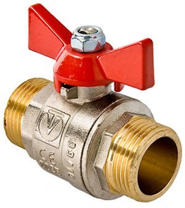 Кран шаровой 1'' нар/нар бабочка VALTEC VT.219 VT.219.N.06