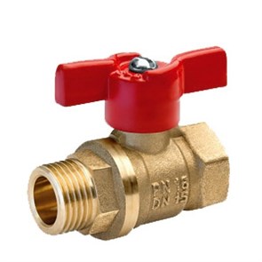 Кран шаровой 1/2'' вн/нар бабочка 11Б27п1 БАЗ Standart PN40 БАЗ.А31.1.15.НГ.40