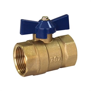 Кран шаровой 3/4'' вн/вн бабочка ZOX/RM-L RML-34FFB