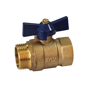 Кран шаровой 3/4'' вн/нар бабочка ZOX/RM-L RML-34FMB