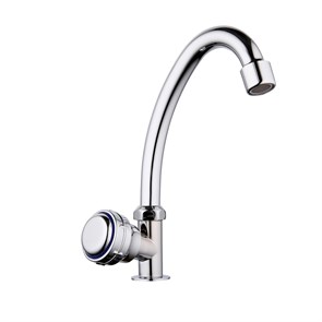 Смеситель для раковины/мойки 1/2 кер F4195 FRAP МОНО (выс.пов.излив, п/гайку, ХРОМ, силумин) F4195