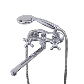 {{photo.Alt || photo.Description || 'Смеситель для ванны и раковины 1/2 кер F2225 FRAP с шар перекл КРЕСТ (L-излив, хром, латунь)'}}