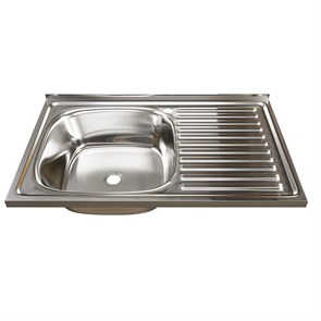 Мойка 80х50 (0,4) лев вып 1 1/2 MIXLINE 16 см 528172