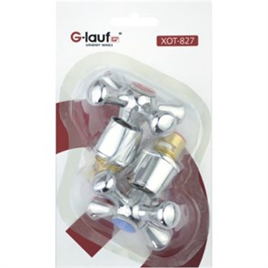 Кран-букса 1/2 кер 8*24 с маховиком Glauf XOT-827 КРЕСТ (блистер) пара XOT-827