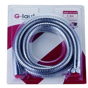Шланг душевой 150 см имп/кон Glauf URG-1313 блист. (свободное вращен., увеличенный диаметр шланга) URG-1313 I*I 150cm