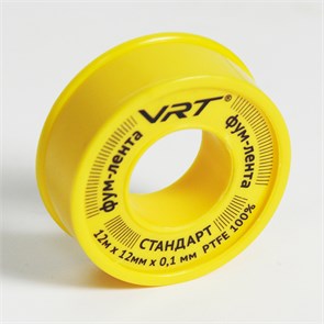 Лента фум VRT® для газа (12мм*0,1мм*12м) VRT-G-120112