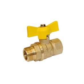 Кран газ шаровой 1/2'' вн/нар бабочка 11б27п Стандарт 231 ГАЛЛОП/ PN40 0115014