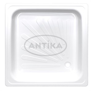 Поддон квадрат 0,7*0,7*0,12 Antika стальной (ВИЗ) APS-70101