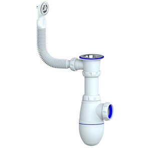 Сифон 1 1/2*40 B421 с круглым переливом  UNICORN B421