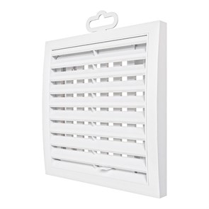 Решетка вент. 150*150 1515РРП с динамичными жалюзи, разъемн,  АБС 1515РРП