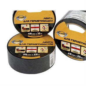 Лента для герметизации труб AVIORA  38мм*25м черная 302-049