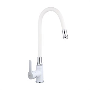 {{photo.Alt || photo.Description || 'Смеситель для кухни 35к F4041 FRAP (гибкий излив, п/гайку, белый/хром, латунь)'}}