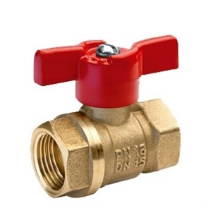 Кран шаровой 1'' вн/вн бабочка 11Б27п1 БАЗ Standart PN40 БАЗ.А30.1.25.НГ.40