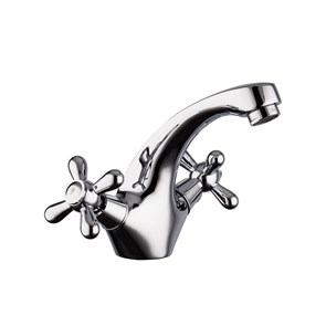 Смеситель для раковины 1/2 кер F1025 FRAP КРЕСТ (литой, хром, латунь) F1025