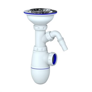 Сифон 3 1/2*40 B432VP с носиком UNICORN (винт, шток, ручка - латунь) B432VP