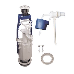 Арматура к смыв.бачку 2-х Кноп Уклад метал боковой подвод унив колонка D40 (А77.56.14.3) А 77.56.14.3