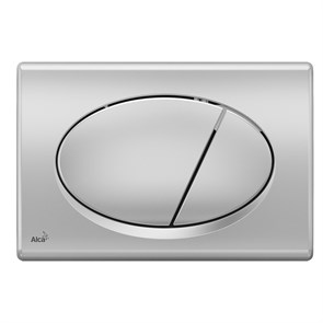 Кнопка для инсталляции ALCAPLAST/Alcadrain М72 овал, хром-мат M72
