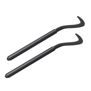 Комплект плоских кронштейнов с дюбелями 7,2*170мм, черные (2 шт) ROYAL THERMO RT06-01