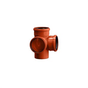 110/110 Крестовина  угол 87 двухплоскостная ПОЛИТЭК наруж 110110287