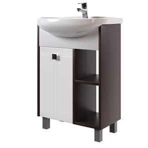 {{photo.Alt || photo.Description || 'Тумба д/ванной "БОСКО-65" белая/венге под раковину Best-65 (Sanita Lux)(ПВХ)'}}