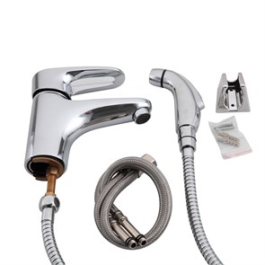 {{photo.Alt || photo.Description || 'Смеситель для раковины 40к F1268 FRAP с гигиенической лейкой (литой, п/гайку,  ХРОМ, латунь)'}}