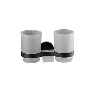 Держатель стаканов двойной ЧЕРНЫЙ HB8708 HAIBA HB8708