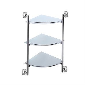 Полка стеклянная угловая 3-ярус HB1907-3 HAIBA HB1907-3