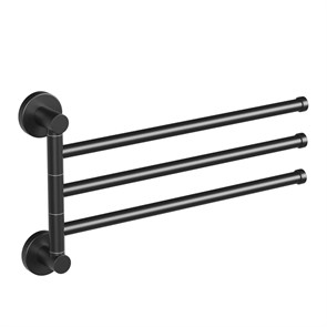 Полотенцедержатель 3-е рога ЧЕРНЫЙ HB8713 HAIBA HB8713