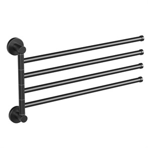 Полотенцедержатель 4-е рога ЧЕРНЫЙ HB8714 HAIBA HB8714