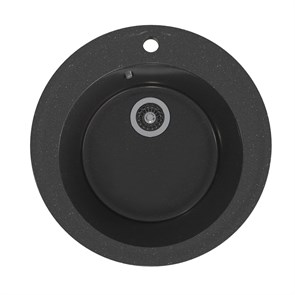 {{photo.Alt || photo.Description || 'Мойкa ML-GMS01 СТАНДАРТ круглая, черный (308), 470мм (глуб. чаши 180)'}}