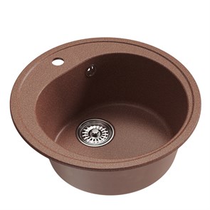 {{photo.Alt || photo.Description || 'Мойкa ML-GM11 КОМФОРТ круглая, терракотовая (307), 500мм (глуб. чаши 180)'}}