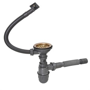 {{photo.Alt || photo.Description || 'Сифон 3 1/2*40 с прямоуг. переливом, с гофрой 40*40 MIXLINE PRO для моек из нерж.ст. (БРОНЗА)'}}