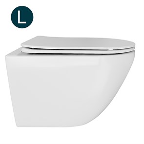 {{photo.Alt || photo.Description || 'Унитаз подвесной безободковый WAVE MERIDIAN Tornado3.0, сид. дюропласт,м/л,быстр,БЕЛЫЙ глянец(L)'}}