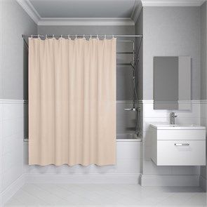 {{photo.Alt || photo.Description || 'Штора для ванной полиэтилен IDDIS P01PE18i11 Promo  180*200 бежевая c кольцами'}}