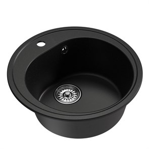 {{photo.Alt || photo.Description || 'Мойкa ML-GM11 КОМФОРТ круглая, ультра-черная (344), 500мм (глуб. чаши 180)'}}