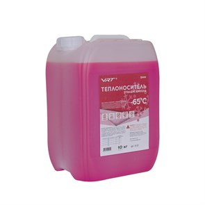 Теплоноситель VRT VR.E.G.10.65 (этиленгликоль, -65 град) 10 кг РОЗОВЫЙ 00-00001668
