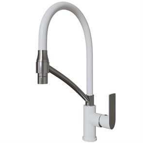 {{photo.Alt || photo.Description || 'Смеситель для кухни 35k MIXLINE ML33-108 "City White" гибкий излив с фикс. бок.ручка БЕЛЫЙ/ХРОМ'}}