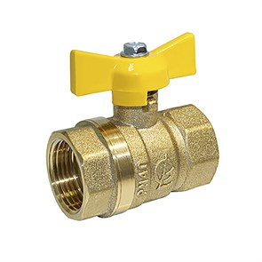 Кран газ шаровой 3/4'' вн/вн бабочка 11б27п Стандарт 230 ГАЛЛОП/ PN40 0115034