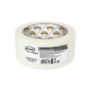 Лента креппированная клейкая бумажная/малярная AVIORA 48мм*40м 304-004