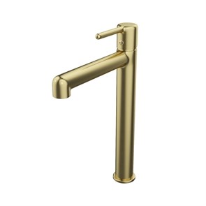 {{photo.Alt || photo.Description || 'Смеситель для раковины 26к IDDIS AIGMG01i01 "Aiger" высокий, литой, п/гайку  ЗОЛОТО матовый'}}