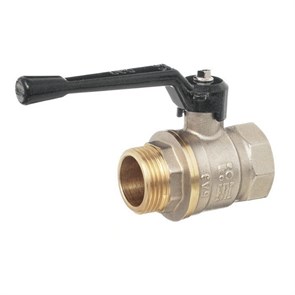 Кран шаровой 1'' вн/нар рукоятка 11Б27п1 БАЗ Standart PN40 никель БАЗ.А31.0.25.НГ.40.Н