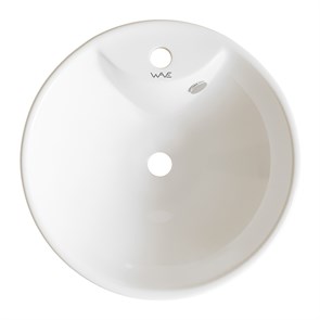 {{photo.Alt || photo.Description || 'Раковина накладная на столешницу WAVE Koral 410*410*155 ш*г*в с отв под смеситель,белый,круг'}}