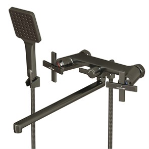 {{photo.Alt || photo.Description || 'Смеситель для ванны и раковины 1/2 кер. MIXLINE ML38-02  "Graphite" ГРАФИТ'}}