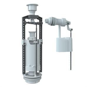 Арматура к смыв. бачку Кноп. UNICORN белая, боков/подвод SM-B/W SM-B/W