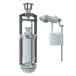 Арматура к смыв. бачку Кноп. UNICORN хром, боков/подвод SM-B/H SM-B/H