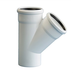 110 тройник на 110 угол 45  БЕСШУМН. ПП ПОЛИТЭК 200111145