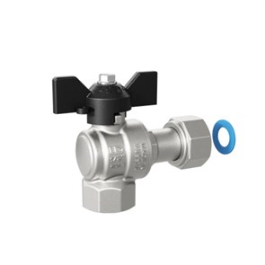 Кран угловой шаровой 3/4'' вн/накидная гайка бабочка LD PRIDE LD 47.246.20